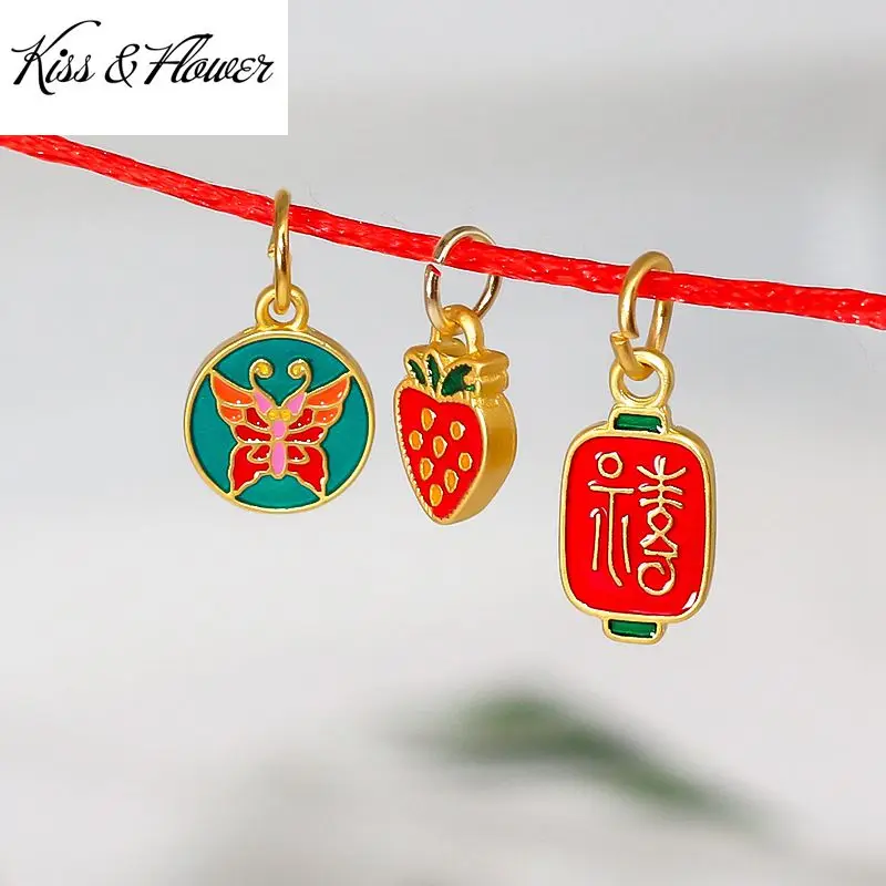 KISS&FLOWER AC109 2021Fine DIY Jewelry Making Accessories Findings Fittings Bracelet Necklace Strawberry Butterfly Pendant Charm
KISS&FLOWER AC109 2021Fine DIY Jewelry Making Accessories Findings Fittings Bracelet Necklace Strawberry Butterfly Pendant Charm