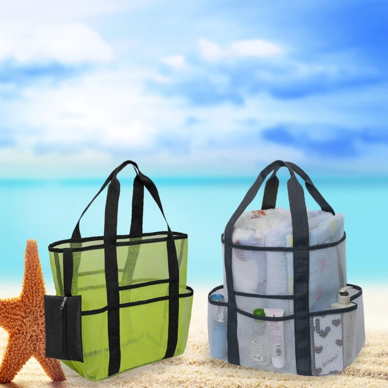 Breathable Multiple Pockets Mesh Storage Bag Large Capacity Mesh Bag Beach Picnic Travel Bag Tote Storage Pouch Handbag
Breathable Multiple Pockets Mesh Storage Bag Large Capacity Mesh Bag Beach Picnic Travel Bag Tote Storage Pouch Handbag