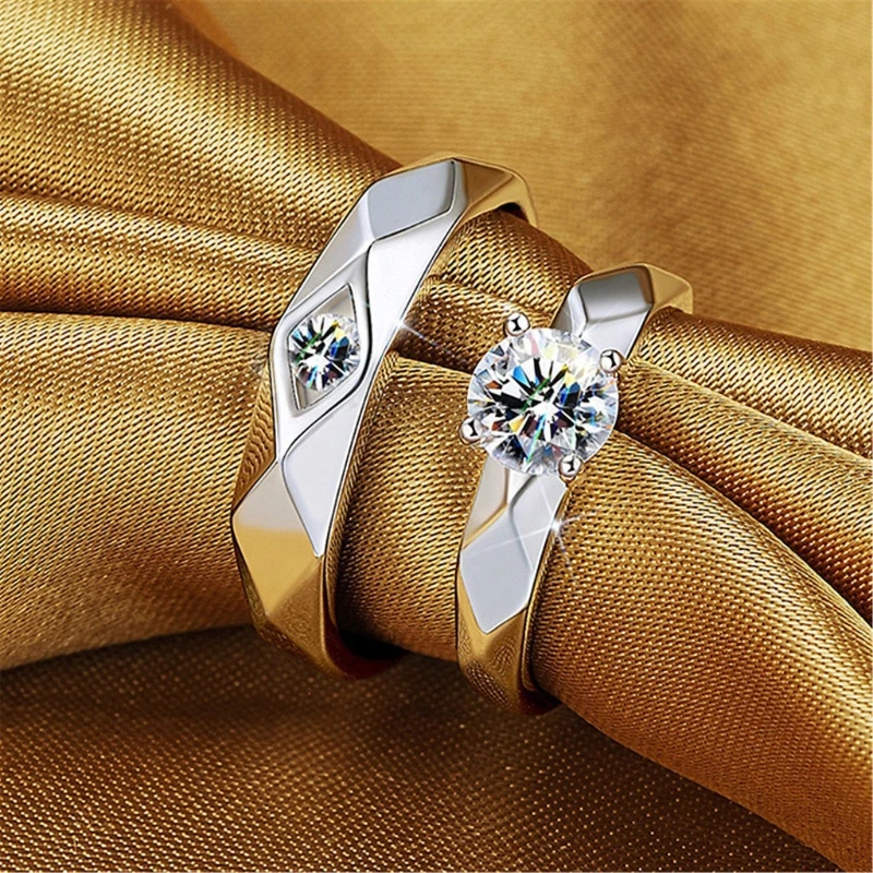 E56A Her King His Queen Lovers Rings Rhombus Band Adjustable Size Rings for women
E56A Her King His Queen Lovers Rings Rhombus Band Adjustable Size Rings for women