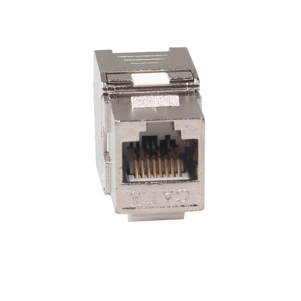 2 шт./лот Cat6 RJ45 Keystone Экранированный FTP цинковый сплав модуль Jack сетевой