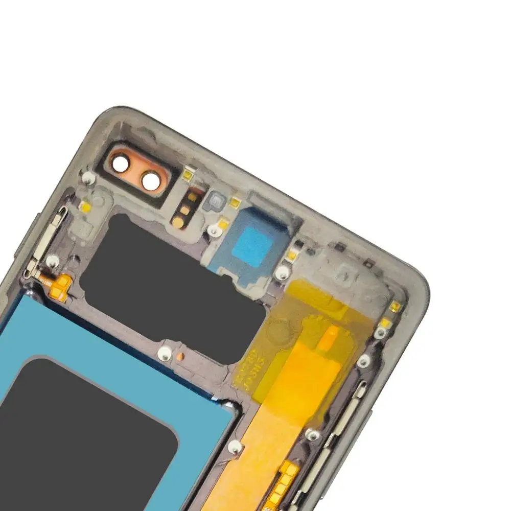 AAA+ Super AMOLED LCD Display For SAMSUNG Galaxy S10 G973F S10+ Plus G975F Touch Screen Digitizer Assembly With Frame | Мобильные