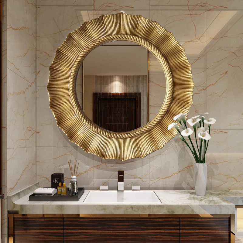 65cm 25.6inch Decorative Mirror For Living Room Bedroom Bathroom Restaurant Round Wall Hanging Art Sunflower Vintage Mirror
65cm 25.6inch Decorative Mirror For Living Room Bedroom Bathroom Restaurant Round Wall Hanging Art Sunflower Vintage Mirror