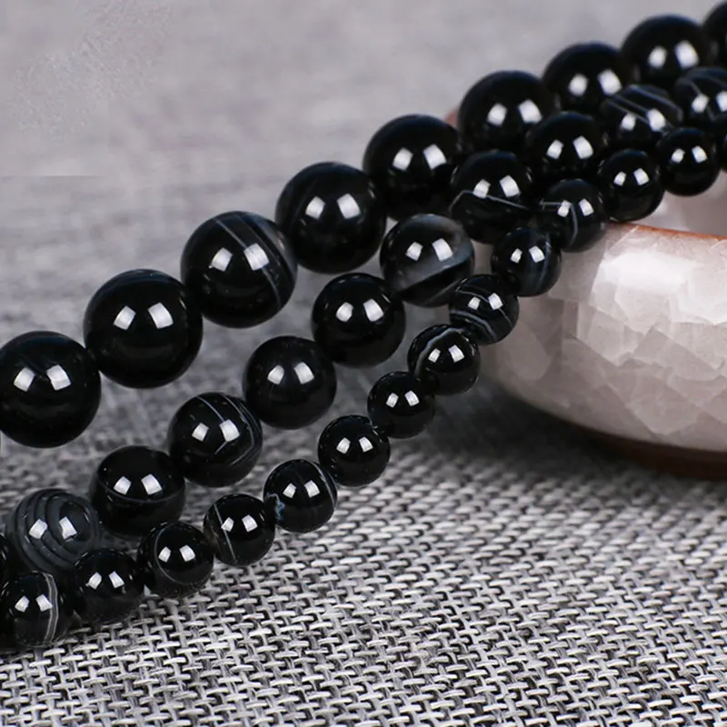 Natural Stone Black Onyx Sardonyx Agates Round Loose Spacer Beads For Jewelry Making 15" Strand DIY Bracelet Accessorries Beads
Natural Stone Black Onyx Sardonyx Agates Round Loose Spacer Beads For Jewelry Making 15" Strand DIY Bracelet Accessorries Beads