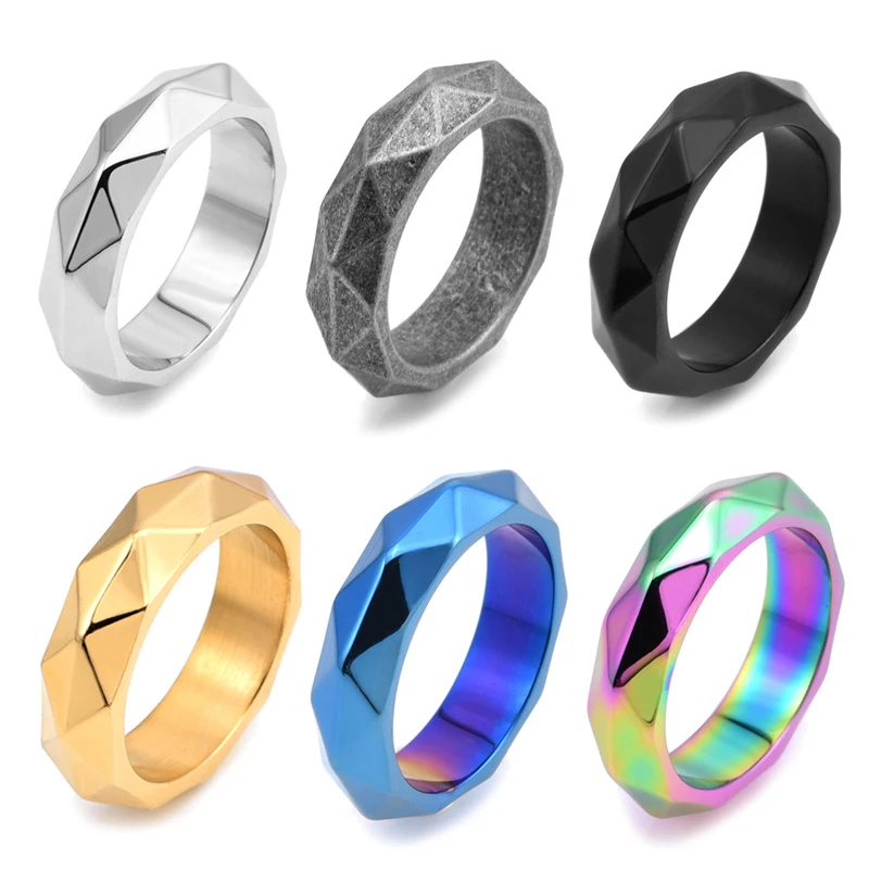 Men's Punk Diamond Ring Personality Simple Fashion Stainless Steel Jewelry Biker Accessories Boyfriend Gift Wholesale
Men's Punk Diamond Ring Personality Simple Fashion Stainless Steel Jewelry Biker Accessories Boyfriend Gift Wholesale