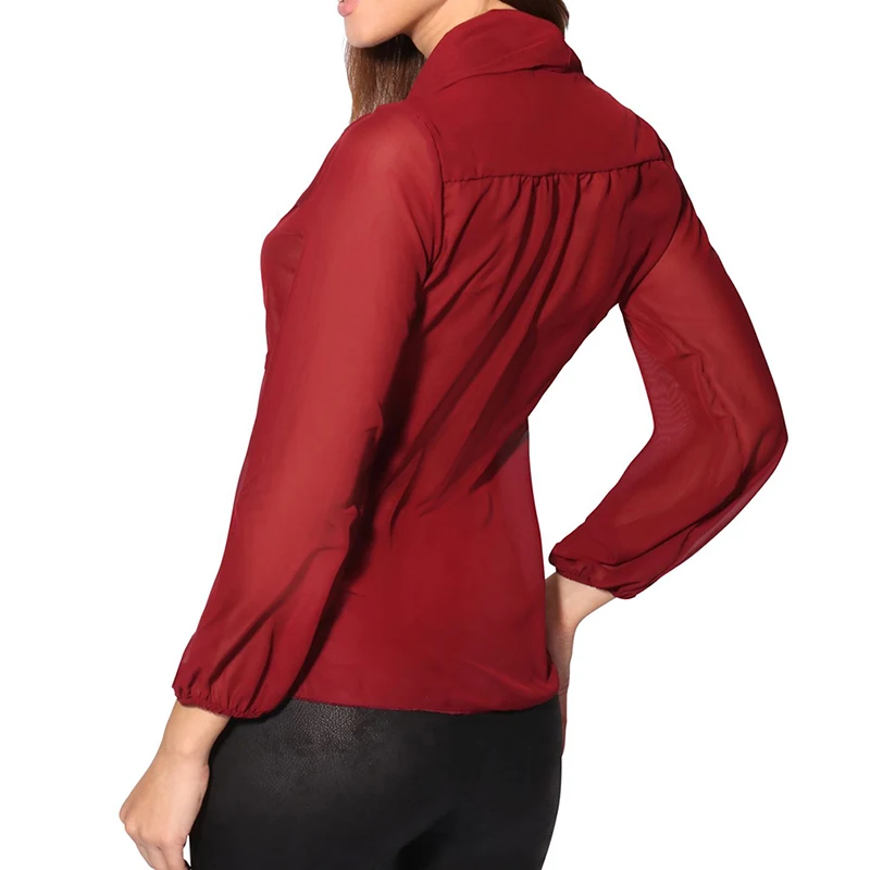Women Bow Collar Casual Shirts And Blouses Spring Autumn Tops And Blouses Fashion Long Sleeve Chiffon Shirt Chemise Femme
Women Bow Collar Casual Shirts And Blouses Spring Autumn Tops And Blouses Fashion Long Sleeve Chiffon Shirt Chemise Femme
