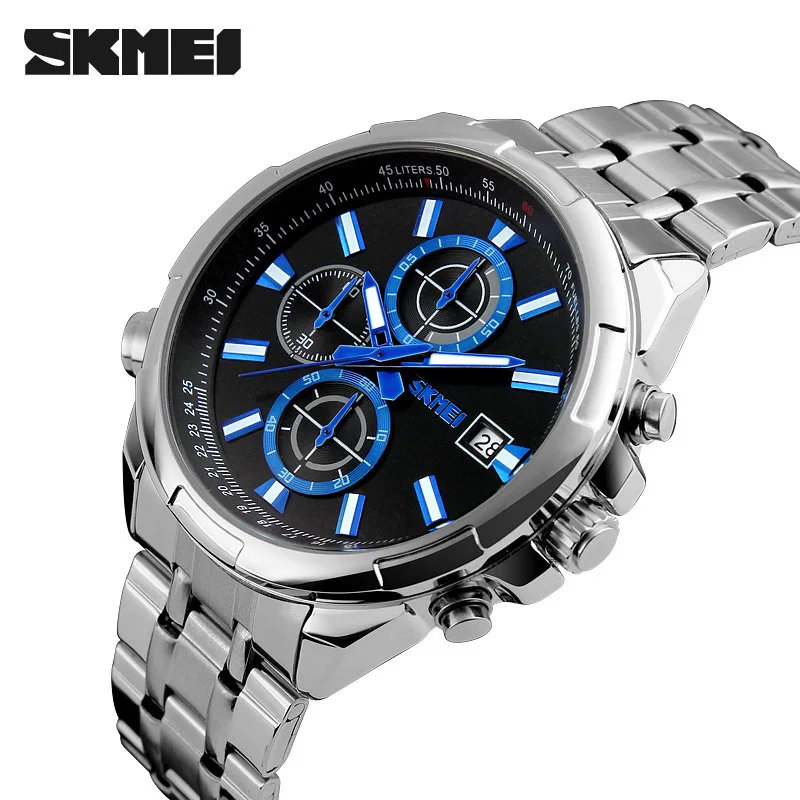 Watch Student Men's Watch Business Casual Quartz Watch Waterproof Three Eyes Six Needle Stainless Steel Mesh Strap Fashion Men's 
Watch Student Men's Watch Business Casual Quartz Watch Waterproof Three Eyes Six Needle Stainless Steel Mesh Strap Fashion Men's