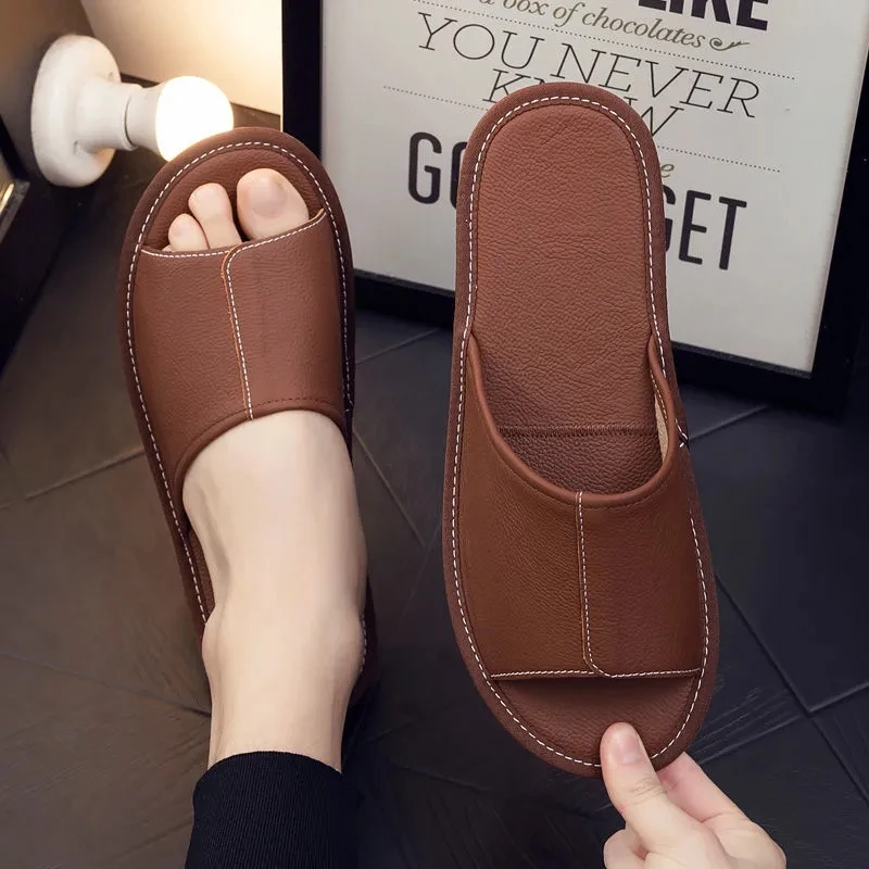 Red leather slippers home summer casual shoes bedroom slippers unisex women leather slides 2021 fashion
Red leather slippers home summer casual shoes bedroom slippers unisex women leather slides 2021 fashion