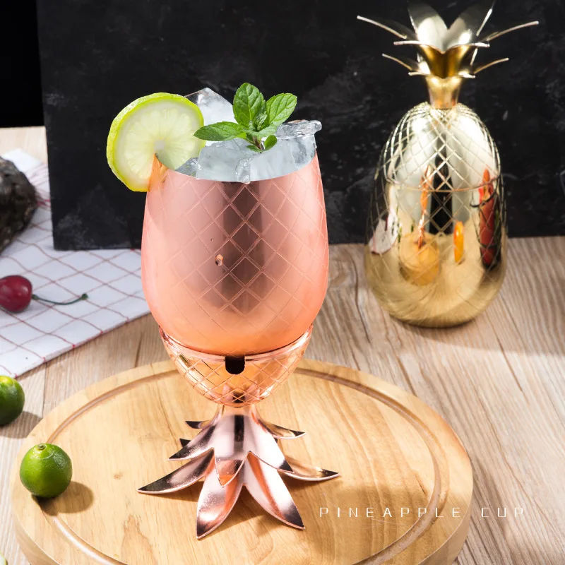 Creative Pineapple Shape Cocktail Glass 304 Stainless Steel Silver Rose Gold Cocktail Glass Juice Drink Champagne Party Barware
Creative Pineapple Shape Cocktail Glass 304 Stainless Steel Silver Rose Gold Cocktail Glass Juice Drink Champagne Party Barware