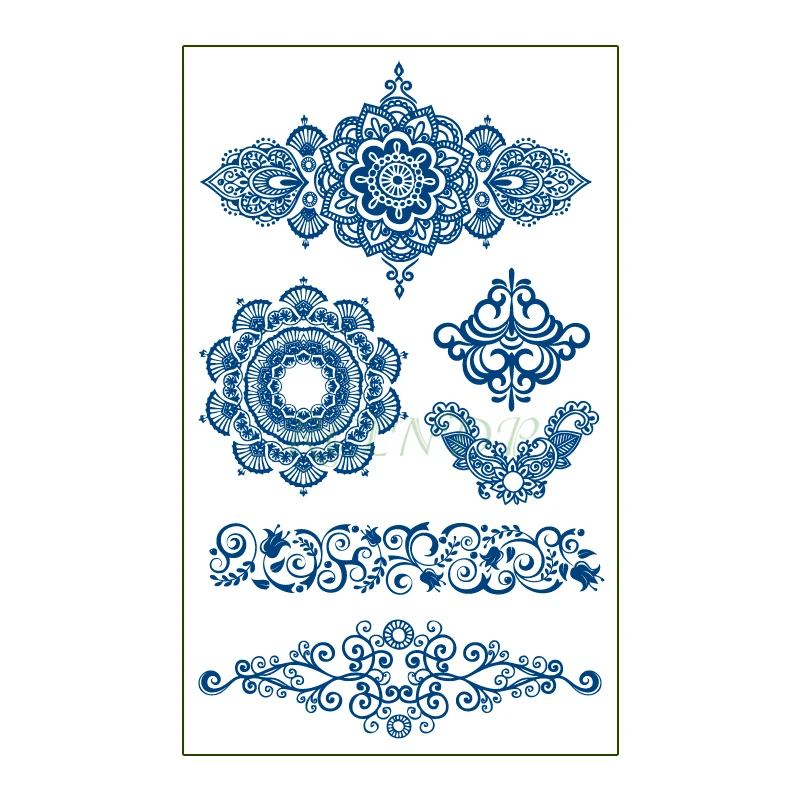 Waterproof Temporary Juice Tattoo Sticker Flower Rose Vine Lasting Tattoos Flash Tatoo Fake Tatto Art for Men Women