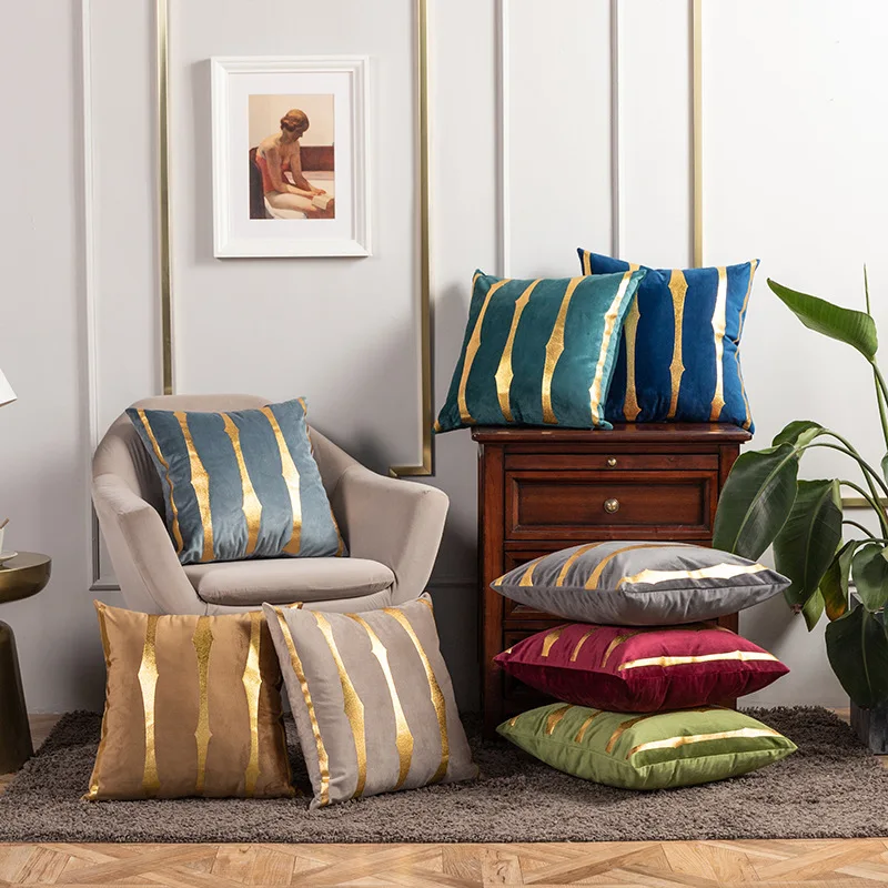 45x45 cm stylish striped pillowcase holiday home bronzing sofa cushion cover soft cloth waist pillowcase decoration pillow case
45x45 cm stylish striped pillowcase holiday home bronzing sofa cushion cover soft cloth waist pillowcase decoration pillow case