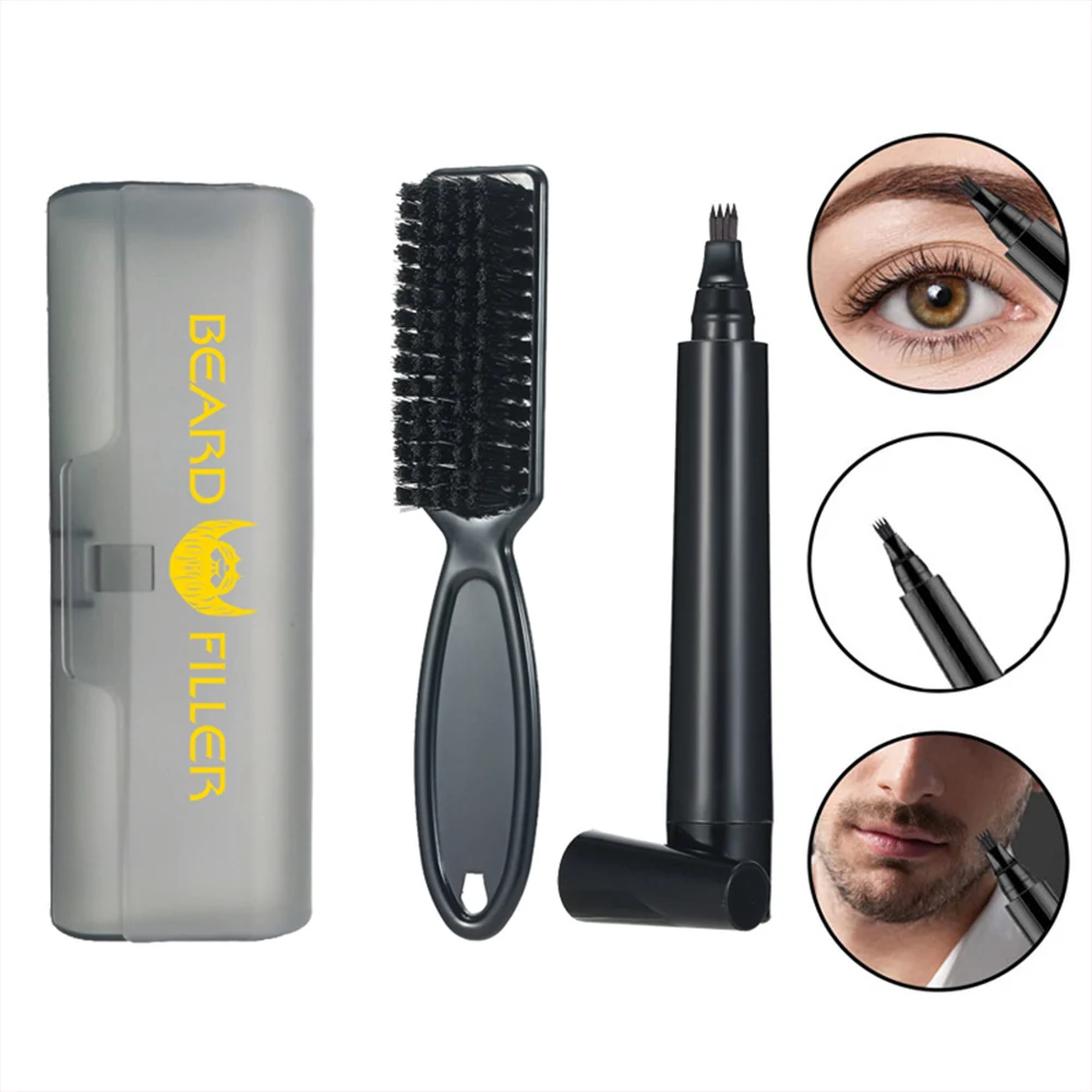 Waterproof Beard Pen Beard Filler Pencil And Brush Sweat-proof Beard Filler Pen with Beard Brush Set Patchy Beard Pen for Men
Waterproof Beard Pen Beard Filler Pencil And Brush Sweat-proof Beard Filler Pen with Beard Brush Set Patchy Beard Pen for Men
