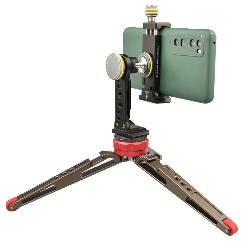 Metal Phone Tripod Mount V3 Smartphone Phone Stand Holder Clamp with Cold Shoe 360° Rotatable Bracket for iPhone 12 Pro/Samsung
Metal Phone Tripod Mount V3 Smartphone Phone Stand Holder Clamp with Cold Shoe 360° Rotatable Bracket for iPhone 12 Pro/Samsung