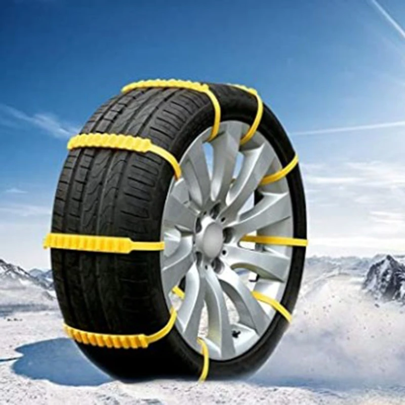 10 Pcs Universal Red Yellow Tire Anti-Skid Cable Belts For Emergency Mud Snow Survival Traction Multi-Function Car Tire Chains
10 Pcs Universal Red Yellow Tire Anti-Skid Cable Belts For Emergency Mud Snow Survival Traction Multi-Function Car Tire Chains