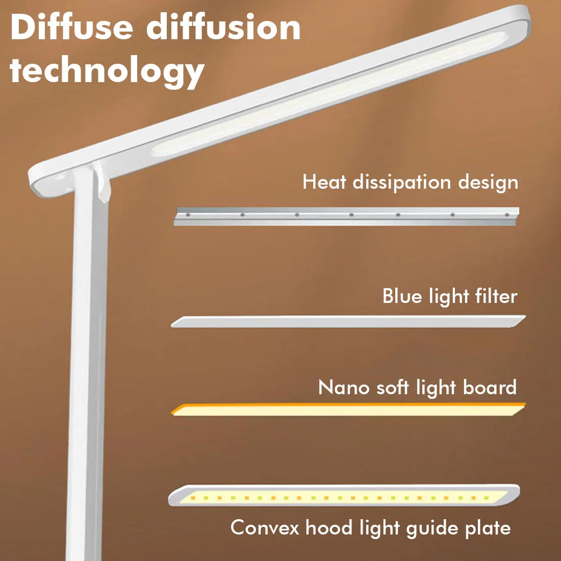 LED Desk Lamp Foldable Three-speed Touch Dimming Table Lamp USB Rechargeable Beside Reading Night Light Lamp Eye Protection
LED Desk Lamp Foldable Three-speed Touch Dimming Table Lamp USB Rechargeable Beside Reading Night Light Lamp Eye Protection