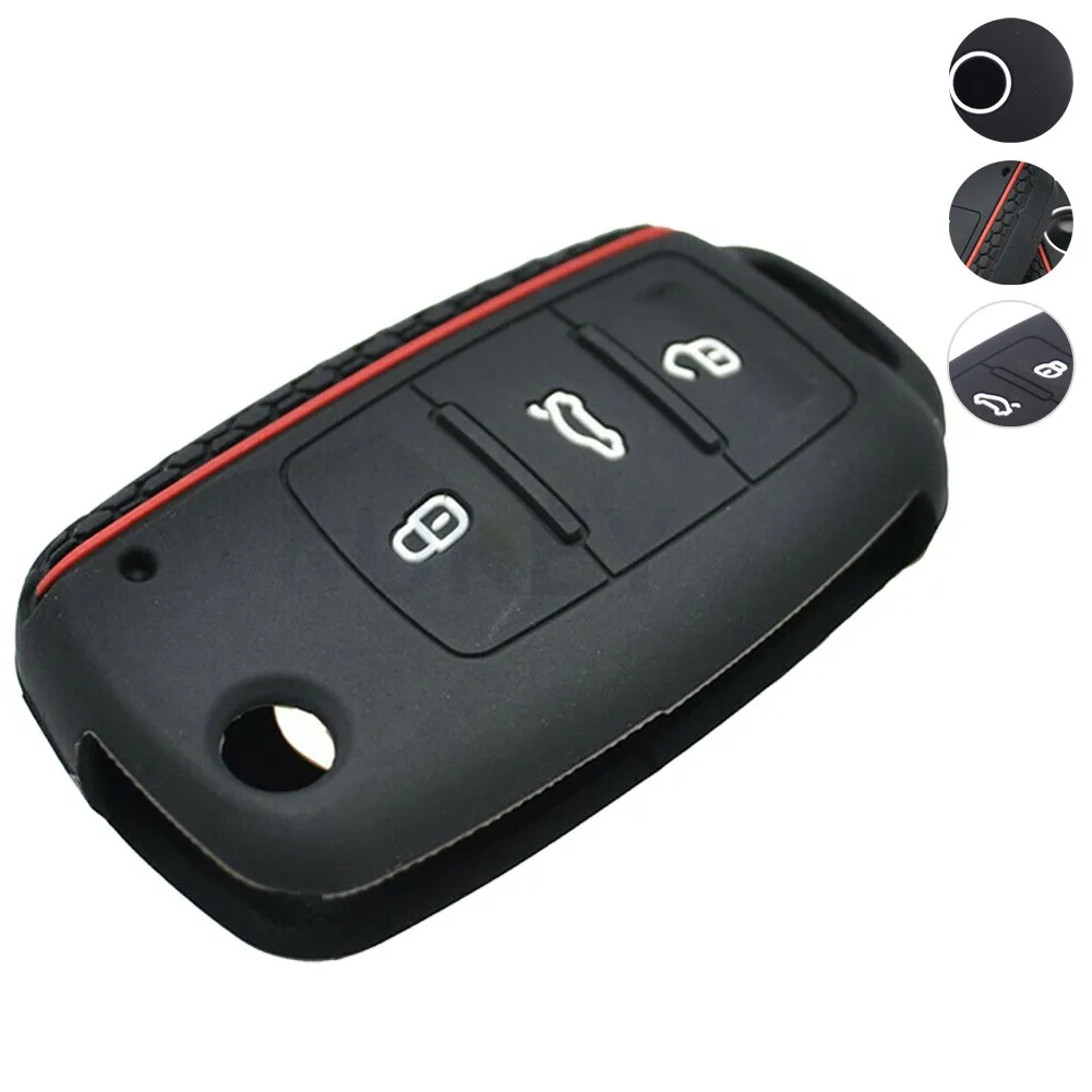 Silicone 3 Buttons Car Key Cover Case For Golf 2010-2014 For Passat 2012-2016 Auto Key Case Bag Shell Fob Car Styling
Silicone 3 Buttons Car Key Cover Case For Golf 2010-2014 For Passat 2012-2016 Auto Key Case Bag Shell Fob Car Styling