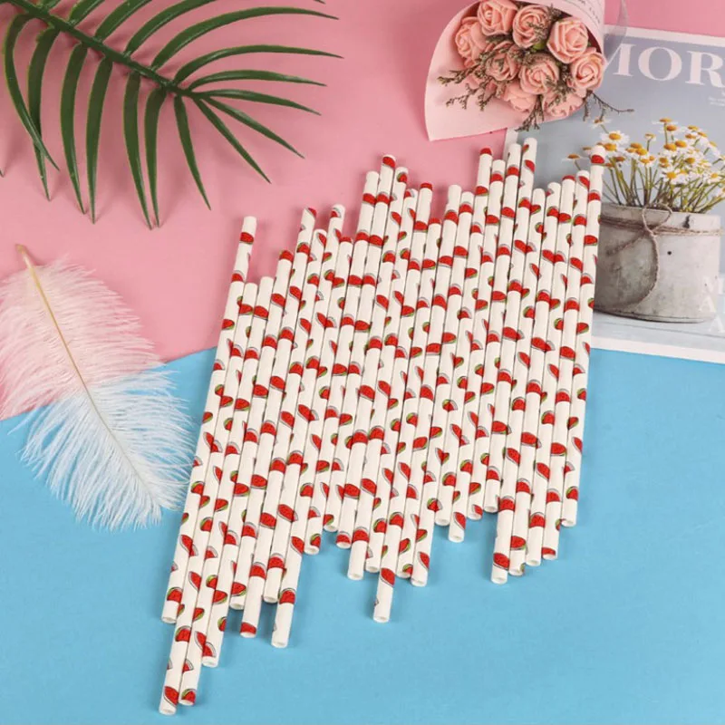 Fruit Printing Disposable Tableware Paper Straws Birthday Party Wedding Decoration Supplies Baby Shower Pineapple Watermelon
Fruit Printing Disposable Tableware Paper Straws Birthday Party Wedding Decoration Supplies Baby Shower Pineapple Watermelon