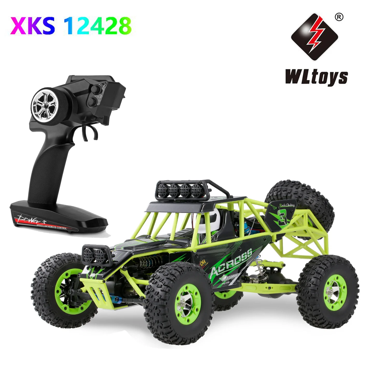 

Wltoys 12428 1/12 RC Car 2.4G 4WD Electric Brushed Racing Crawler RTR 50km/h High Speed RC Off-road Car Remote Control Car Toys