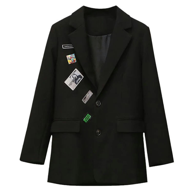 Nice Spring Autumn Blazer Jackets Pop Plus Size Women's Clothing Vogue Black Blazer Coats Office Ladies Outerwear D507
Nice Spring Autumn Blazer Jackets Pop Plus Size Women's Clothing Vogue Black Blazer Coats Office Ladies Outerwear D507