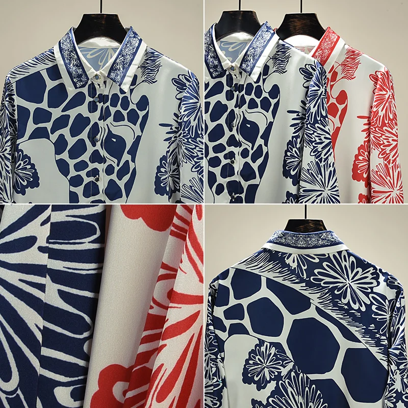 Shirt Women Spring 2021 New arrival Fashion Print Chiffon Blouse Long sleeve Elegant Tops
Shirt Women Spring 2021 New arrival Fashion Print Chiffon Blouse Long sleeve Elegant Tops