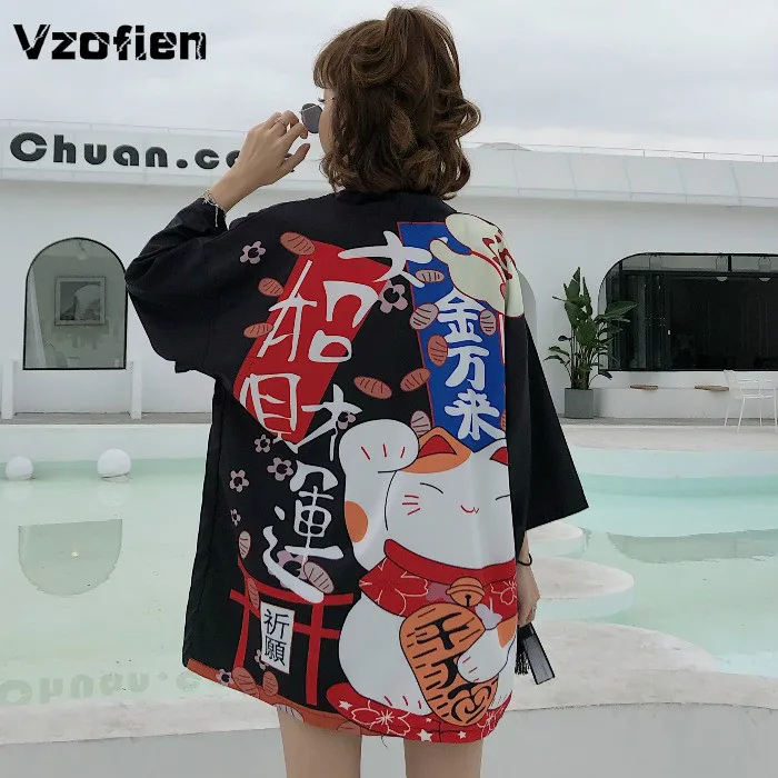 Japanese Kimono Yukata SunProof Clothing Loose Cardigan Harajuku Shirts Summer Women Outerwear Beach Travel Thin Blouses
Japanese Kimono Yukata SunProof Clothing Loose Cardigan Harajuku Shirts Summer Women Outerwear Beach Travel Thin Blouses