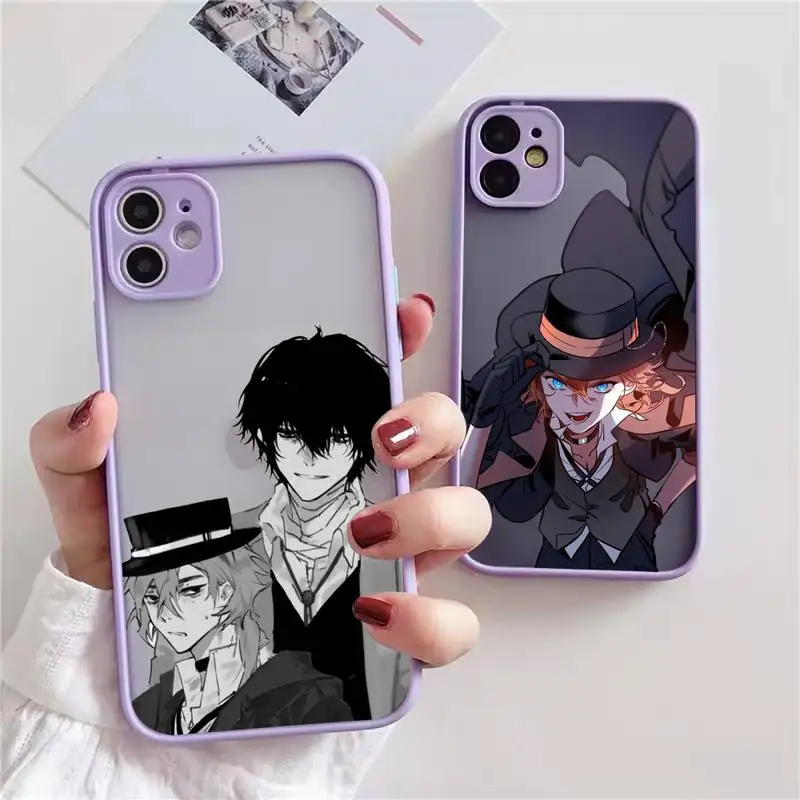 Bungou Stray Dogs Anime Phone Case For iphone 13 12 11 xr xs x 7 8 pro max light purple Soft TPU Silicone Clear Case Cover
Bungou Stray Dogs Anime Phone Case For iphone 13 12 11 xr xs x 7 8 pro max light purple Soft TPU Silicone Clear Case Cover