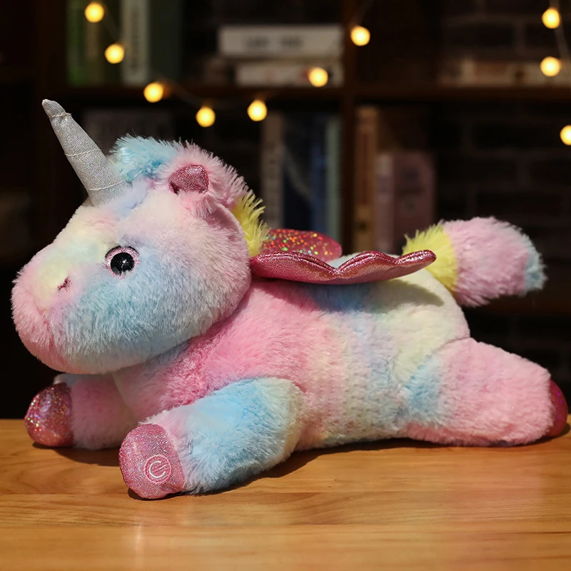 38cm Colorful Glowing LED Unicorn Plush Toys Stuffed Animals Pink Unicornio Horse Toy Cute Light Up Doll Kids Girls Xmas Gifts
38cm Colorful Glowing LED Unicorn Plush Toys Stuffed Animals Pink Unicornio Horse Toy Cute Light Up Doll Kids Girls Xmas Gifts