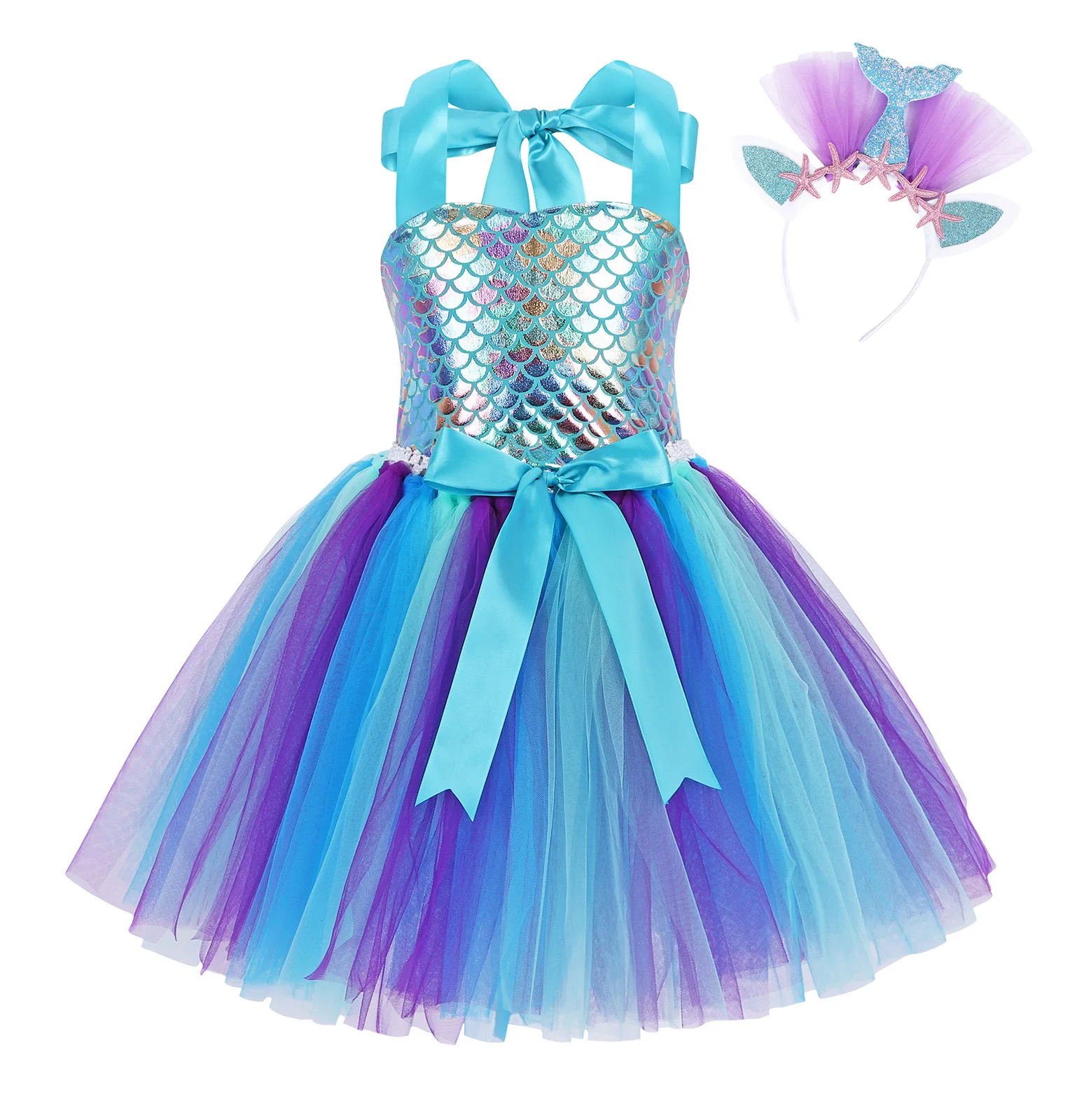 Girls Anime Mermaid Cosplay Princess Slip Dress Props Holiday Party School Activities Performance Costume Christmas Party Dress
Girls Anime Mermaid Cosplay Princess Slip Dress Props Holiday Party School Activities Performance Costume Christmas Party Dress