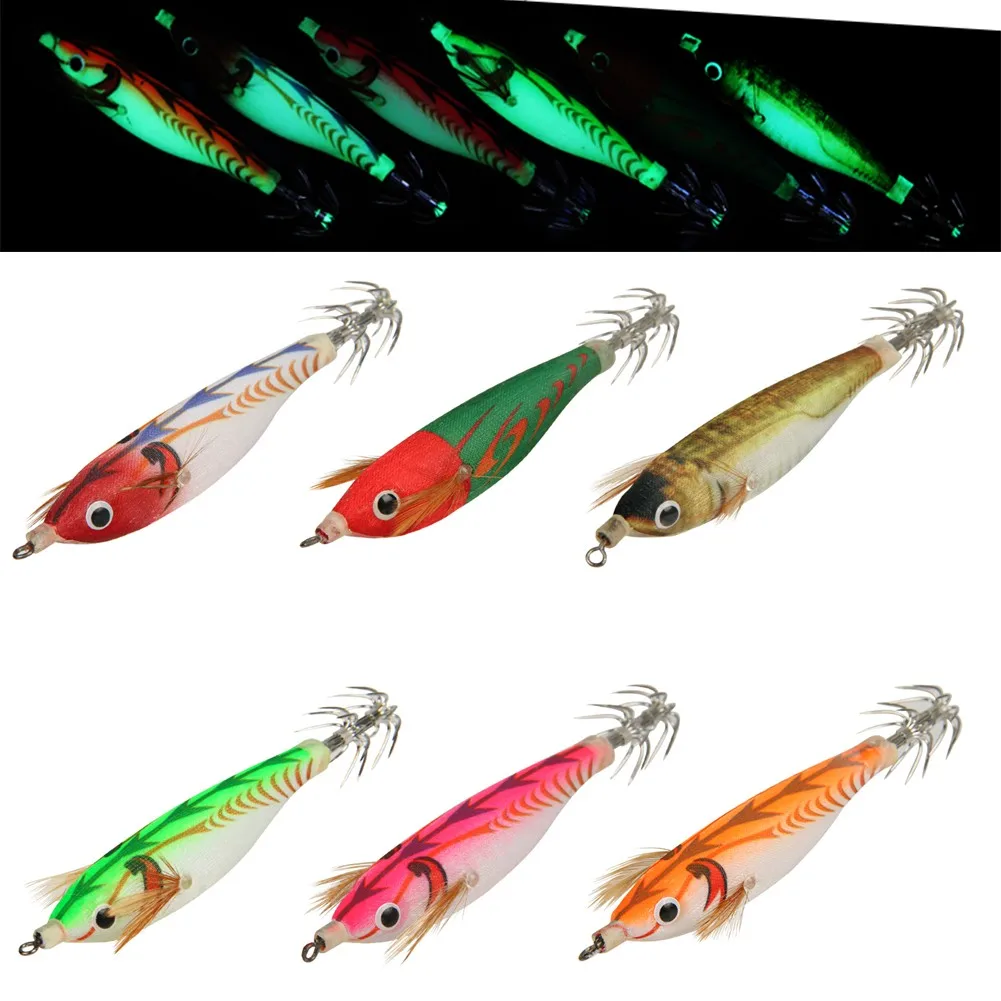 75mm 9g Luminous Shrimps With Squid Hook Jig Luminous Cuttlefish Octopus Baits Iscas Pescas Fishing Lures Tackle Accessories
75mm 9g Luminous Shrimps With Squid Hook Jig Luminous Cuttlefish Octopus Baits Iscas Pescas Fishing Lures Tackle Accessories
