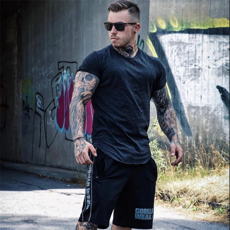 2021 New Cotton T Shirt Mens casual Breathable T-Shirt Homme Gyms Shirt Men Fitness Summer Fashion Pure color Tight Tops
2021 New Cotton T Shirt Mens casual Breathable T-Shirt Homme Gyms Shirt Men Fitness Summer Fashion Pure color Tight Tops