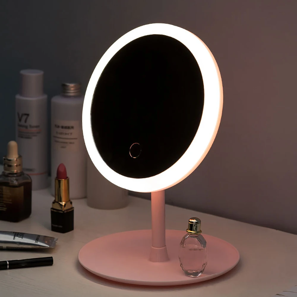 USB Charging Makeup Mirror Natural Light Makeup Mirror Stand Touch Light Change Desktop Makeup Tools Live Selfie Light Lamp
USB Charging Makeup Mirror Natural Light Makeup Mirror Stand Touch Light Change Desktop Makeup Tools Live Selfie Light Lamp