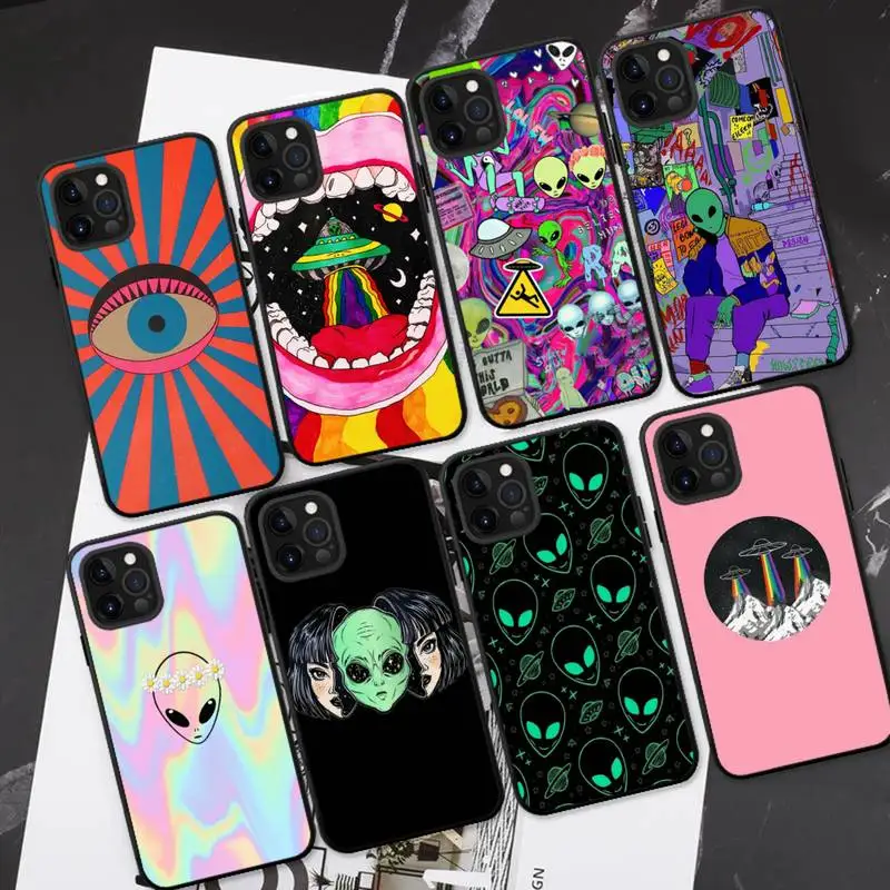 Cartoon Aesthetics Alien Space Phone Case For iPhone 13 11 8 7 6 6S Plus X XS MAX 5 5S SE 2020 XR 11 pro DIY Funda 
Cartoon Aesthetics Alien Space Phone Case For iPhone 13 11 8 7 6 6S Plus X XS MAX 5 5S SE 2020 XR 11 pro DIY Funda