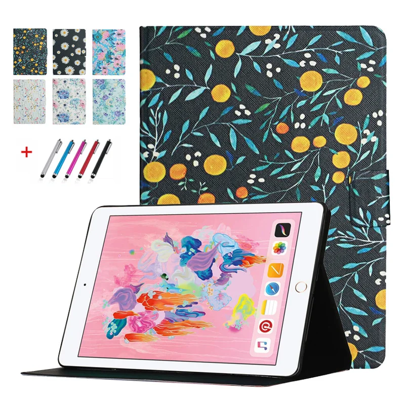 Coque For iPad 6th Generation Case Floral Printed Leather Stand Tablet Cover Funda For iPad 9.7 2018 2017 iPad 5 6 Air 1 2 Case
Coque For iPad 6th Generation Case Floral Printed Leather Stand Tablet Cover Funda For iPad 9.7 2018 2017 iPad 5 6 Air 1 2 Case