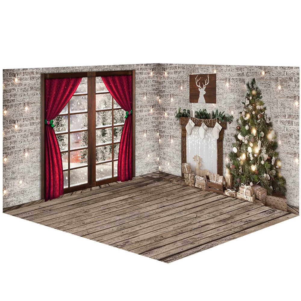 Christmas Backdrops for Photography Xmas Winter Family Party Banner Decor Background Warm Light Brick Wall Wood Floor Snowflake
Christmas Backdrops for Photography Xmas Winter Family Party Banner Decor Background Warm Light Brick Wall Wood Floor Snowflake