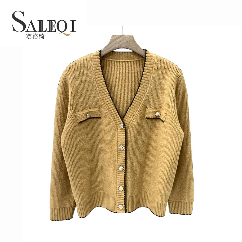 Korean Loose V Neck Women Swater Cardigan 2021 Autumn Long Sleeve Soft Knitted Cardigan Female Casual Sweater Women Jacket
Korean Loose V Neck Women Swater Cardigan 2021 Autumn Long Sleeve Soft Knitted Cardigan Female Casual Sweater Women Jacket