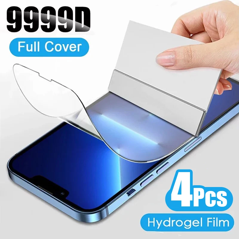 4PCS Full Cover Hydrogel Film Screen Protector For iPhone 11 12 13 Pro Max Screen Protector On iPhone 11 12 13 Mini Front Back
4PCS Full Cover Hydrogel Film Screen Protector For iPhone 11 12 13 Pro Max Screen Protector On iPhone 11 12 13 Mini Front Back