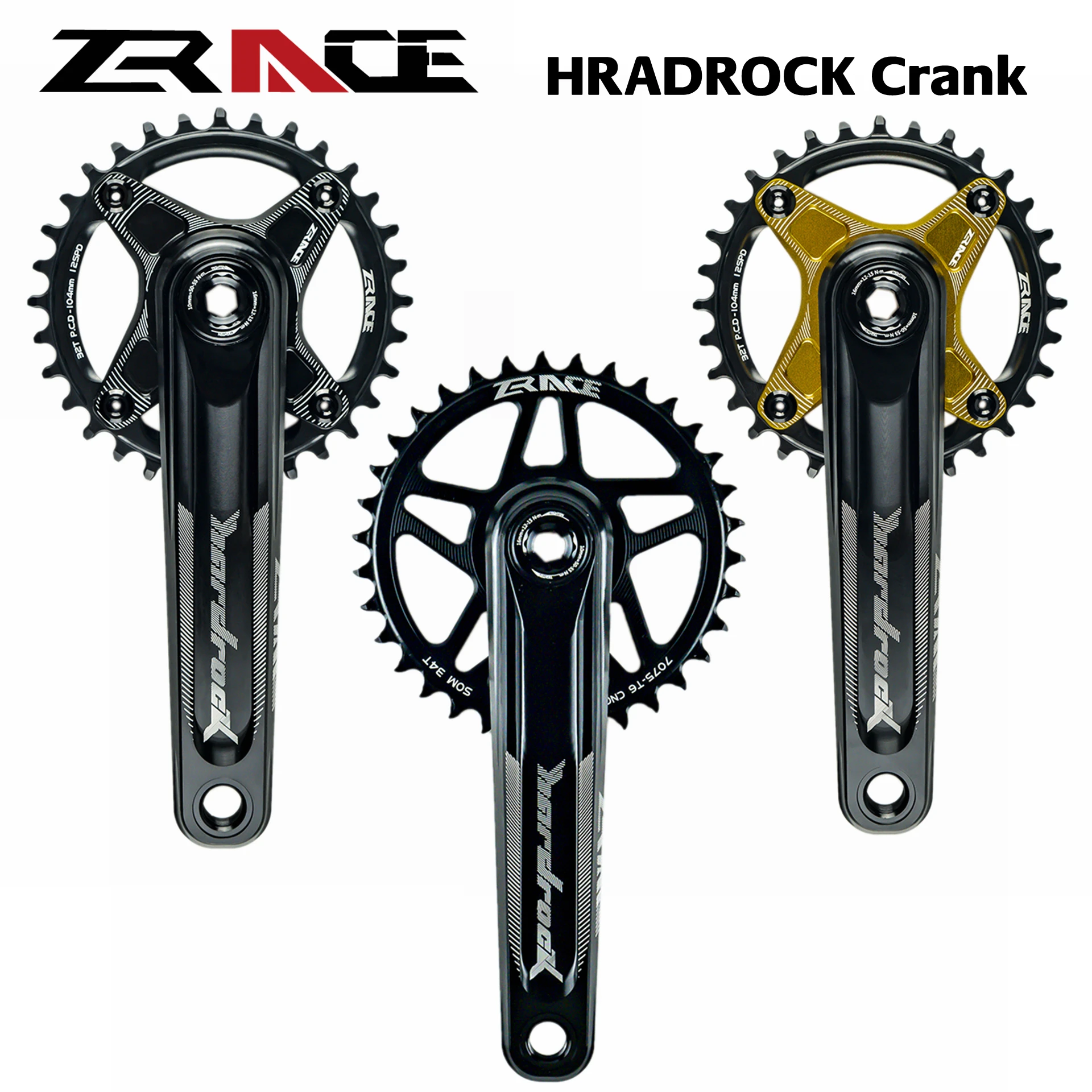 ZRACE HARDROCK 1 x 10 11 12 Speed Crankset Vickers-hardness 21! for MTB 170mm / 175mm,32T/34T/36T, Chainset Crankset SRAM EAGLE
ZRACE HARDROCK 1 x 10 11 12 Speed Crankset Vickers-hardness 21! for MTB 170mm / 175mm,32T/34T/36T, Chainset Crankset SRAM EAGLE
