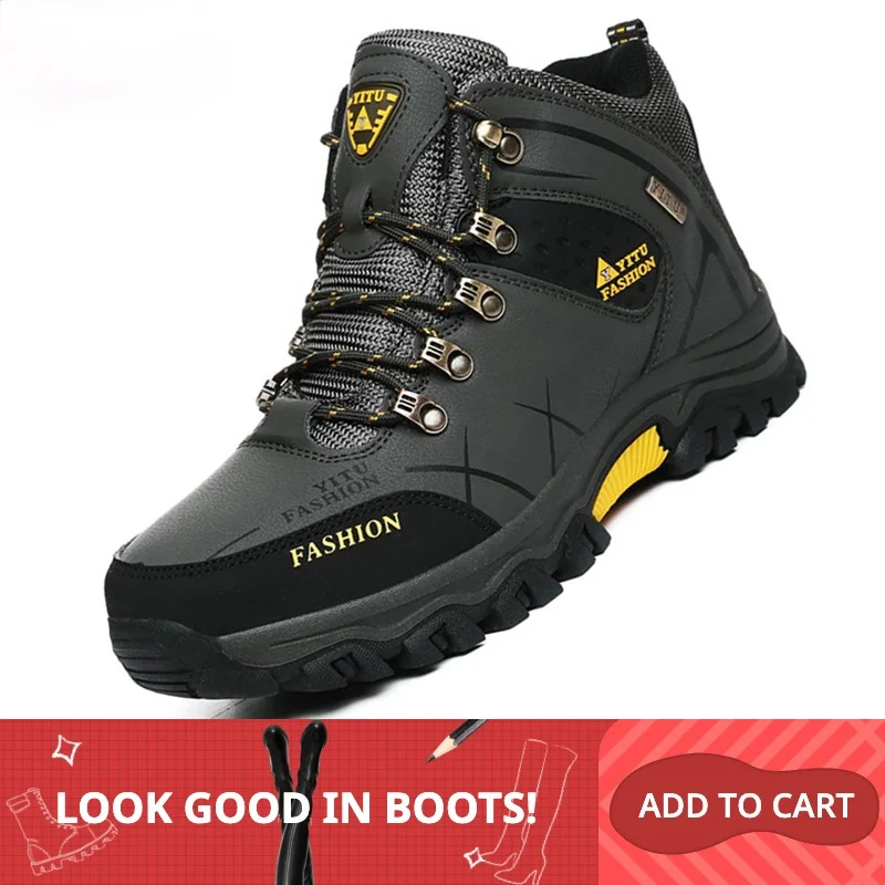 Brand Men's Winter Boots Men's Snow Boots Winter Warm Leather Waterproof Men Sneakers Outdoor Breathable Hiking Boots Work Shoes
Brand Men's Winter Boots Men's Snow Boots Winter Warm Leather Waterproof Men Sneakers Outdoor Breathable Hiking Boots Work Shoes