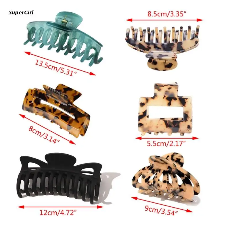 J78E Large Mini Hair Claw Clip Multicolor Leopard Print Barrette Fashion Hair Styling
J78E Large Mini Hair Claw Clip Multicolor Leopard Print Barrette Fashion Hair Styling
