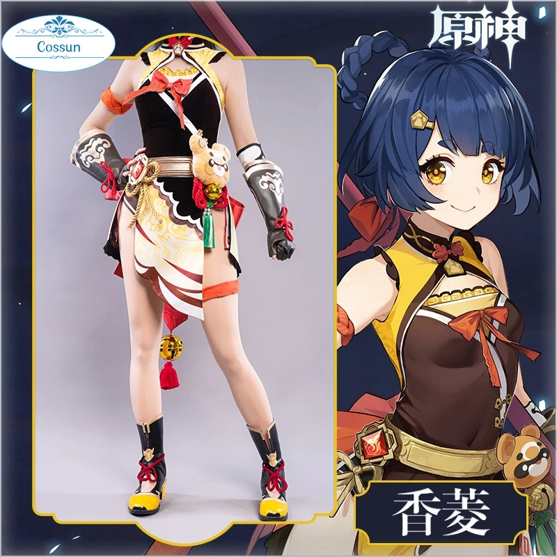 COSSUN Anime! Genshin Impact Xiangling Game Suit Lolita Dress Lovely Uniform Cosplay Costume Halloween Party Outfit For Women
COSSUN Anime! Genshin Impact Xiangling Game Suit Lolita Dress Lovely Uniform Cosplay Costume Halloween Party Outfit For Women