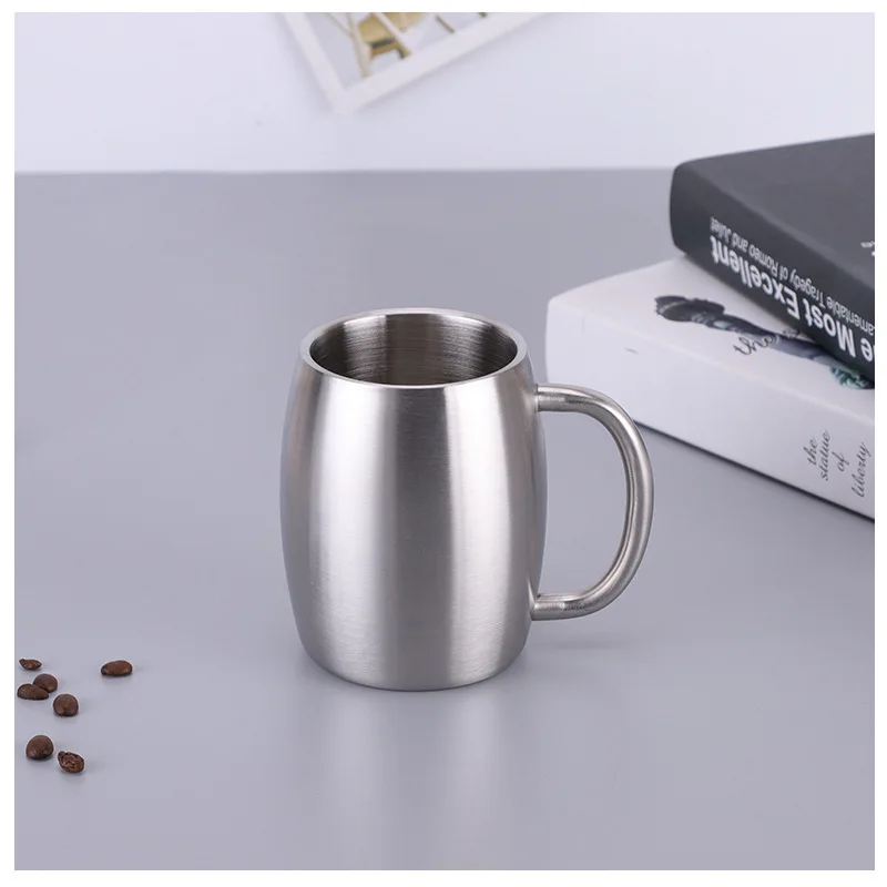 New Creative 15oz Stainless Steel Beer Mug Coffee Tea Cups Water Drinkware Outdoor Travel Double Wall Mugs Portable with Handle 
New Creative 15oz Stainless Steel Beer Mug Coffee Tea Cups Water Drinkware Outdoor Travel Double Wall Mugs Portable with Handle