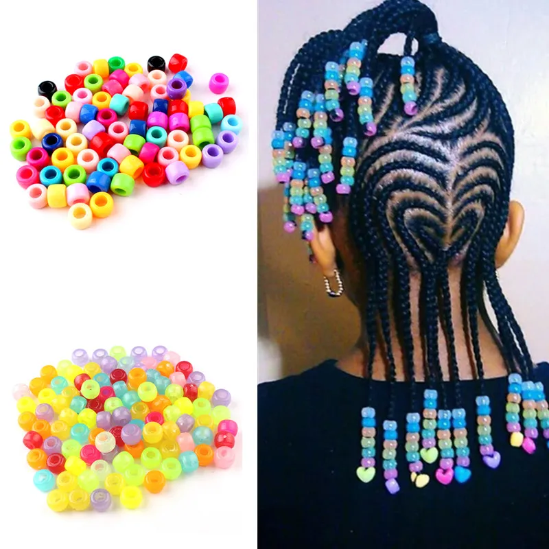 100pcs Colorful Hair Beads Big Hole Dreadlock Beads Acrylic Transparent Jumbo Braid Dreadlock Hair Braiding Accessories Kids 
100pcs Colorful Hair Beads Big Hole Dreadlock Beads Acrylic Transparent Jumbo Braid Dreadlock Hair Braiding Accessories Kids