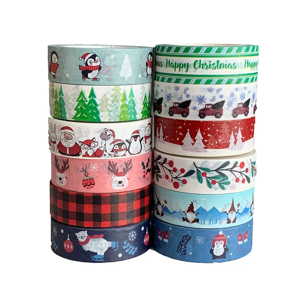 2021 NEW 1PC 10M Christmas Snow Santa Claus Penguin Tree Decorative Washi Tape Scrapbooking Masking Tape School Office Supply
2021 NEW 1PC 10M Christmas Snow Santa Claus Penguin Tree Decorative Washi Tape Scrapbooking Masking Tape School Office Supply
