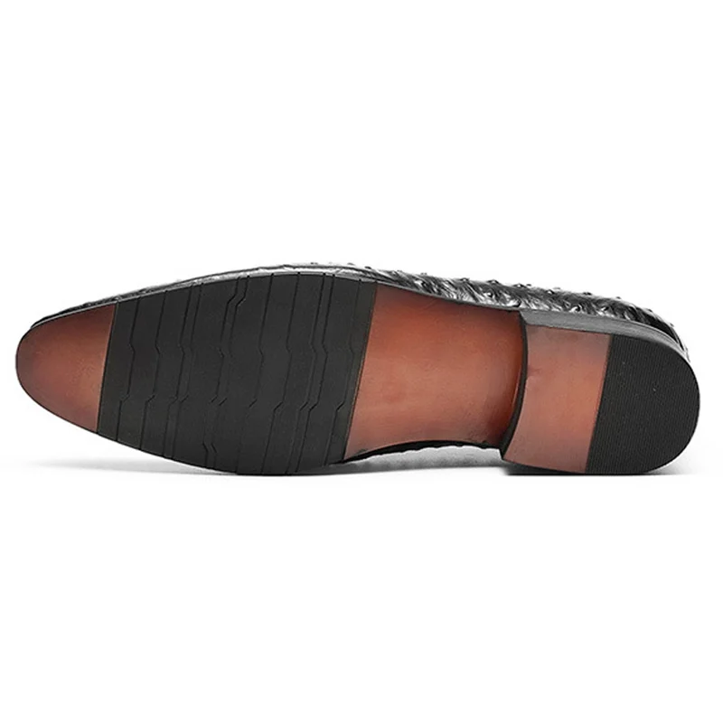 Luxury Designer Genuine Leather Alligator Pattern Man Casual Loafers Pointed Toe Slip on Men's Handmade Formal Dress Shoes HS143
Luxury Designer Genuine Leather Alligator Pattern Man Casual Loafers Pointed Toe Slip on Men's Handmade Formal Dress Shoes HS143