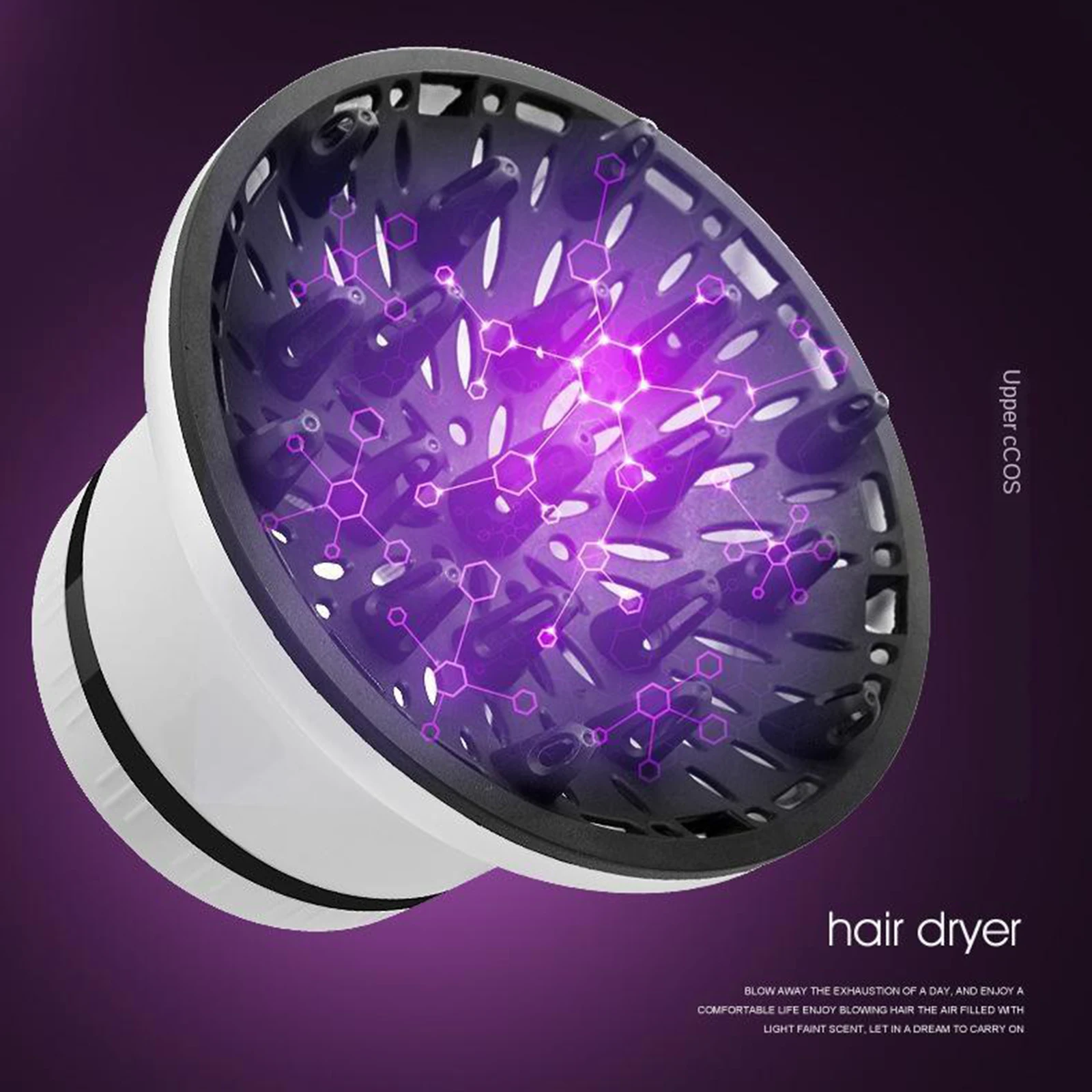 Universal Hair Diffuser for Curly to Blow Dryers with 1.4-3.1 inch Dryer Nozzle
Universal Hair Diffuser for Curly to Blow Dryers with 1.4-3.1 inch Dryer Nozzle