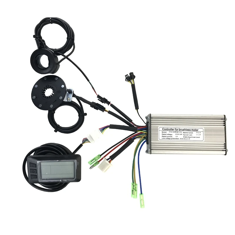 36V/48V 500W 22A Electric Bicycle Sine Wave Controller with KT LCD7U Display&Thumb Throttle and Sensor Ebike Accessories
36V/48V 500W 22A Electric Bicycle Sine Wave Controller with KT LCD7U Display&Thumb Throttle and Sensor Ebike Accessories