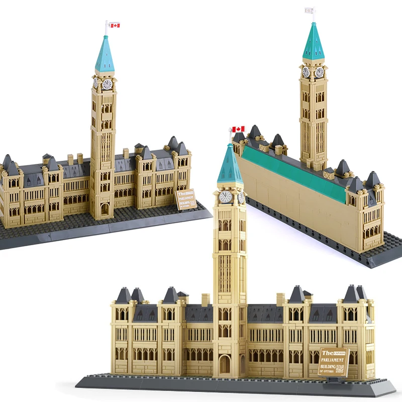 608 pcs Canada Parliament Building Architecture Street View Building Blocks Sets Creator Model Bricks kits Educational Toys
608 pcs Canada Parliament Building Architecture Street View Building Blocks Sets Creator Model Bricks kits Educational Toys