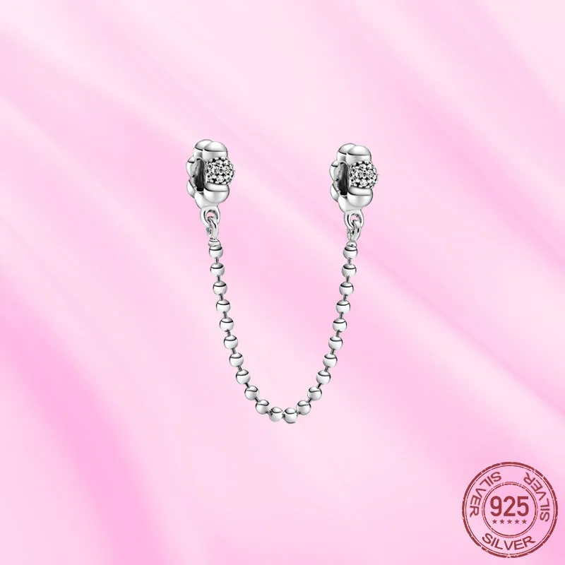 Женская цепочка из серебра 2021 пробы, с Шармами 
Женская цепочка из серебра 2021 пробы, с Шармами