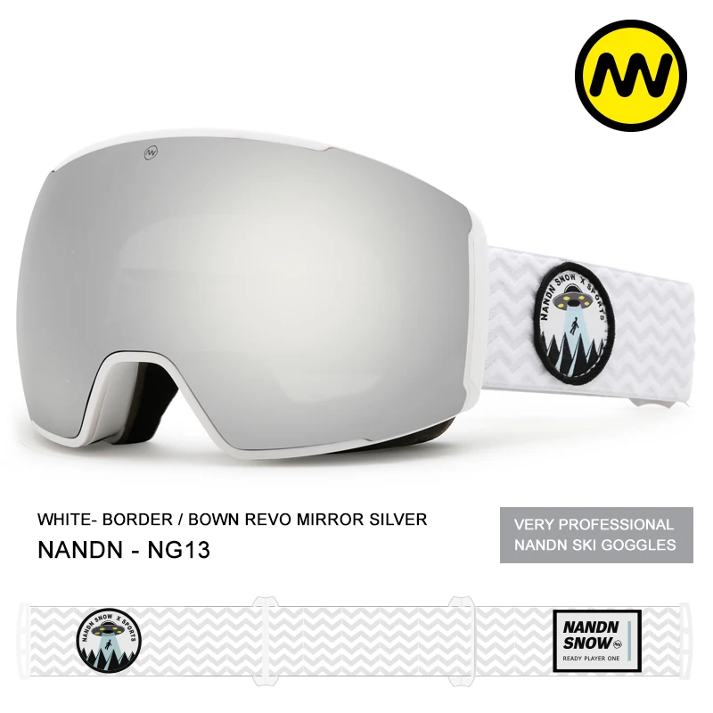 Nandn ski glasses double layer antifogging men's and women's large spherical glasses single and double plate goggles card myopia
Nandn ski glasses double layer antifogging men's and women's large spherical glasses single and double plate goggles card myopia