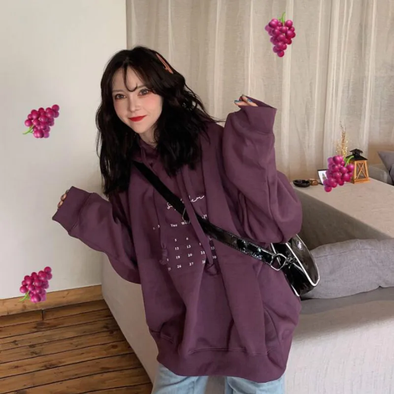 Hoodies Women Large Size Loose Korean Style Thin Pullovers Simple Printed Kawaii Ulzzang Harajuku Streetwear Womens Clothing New
Hoodies Women Large Size Loose Korean Style Thin Pullovers Simple Printed Kawaii Ulzzang Harajuku Streetwear Womens Clothing New
