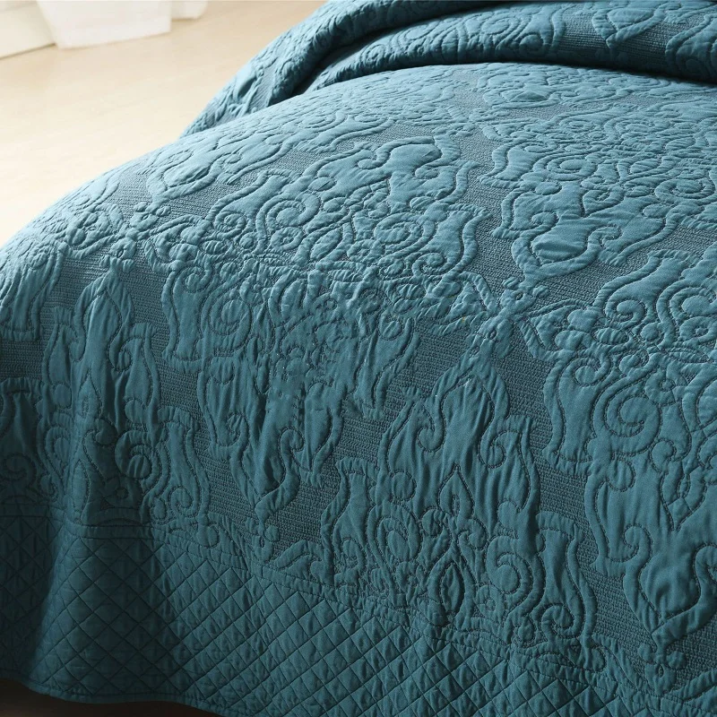 CHAUSUB Bedspreads For Double Bed Quilt Set 3 Piece Quilts Embossed Coverlet Quilted Bed Cover King Queen Size Green Blanket
CHAUSUB Bedspreads For Double Bed Quilt Set 3 Piece Quilts Embossed Coverlet Quilted Bed Cover King Queen Size Green Blanket